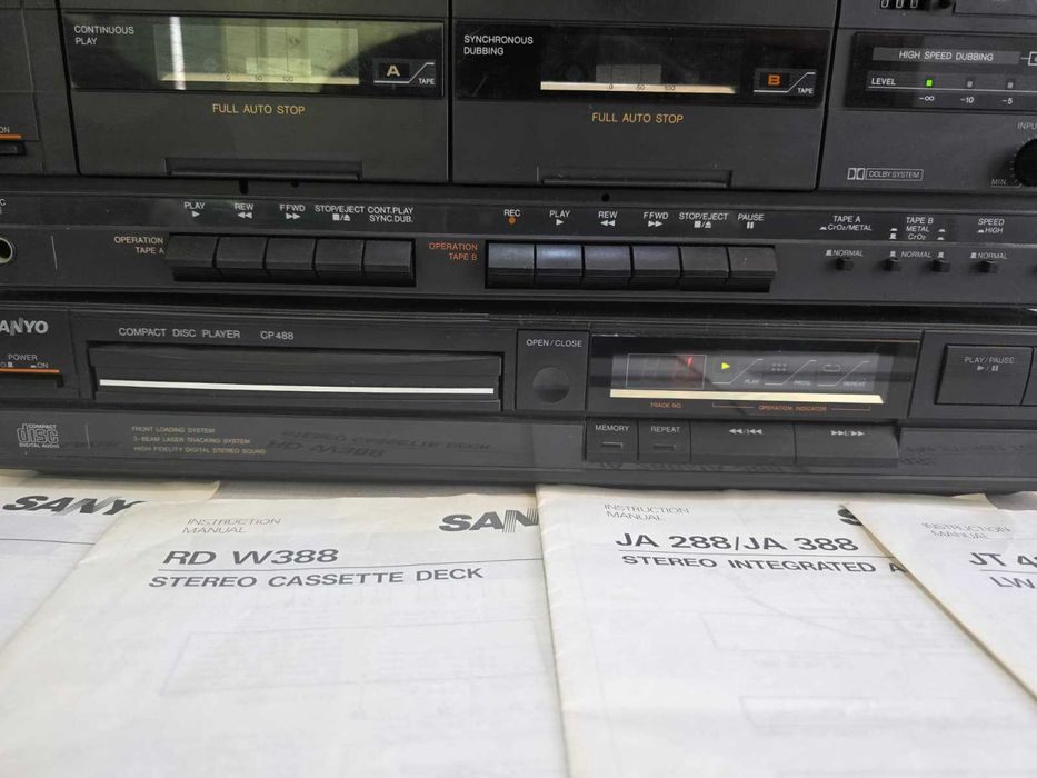 Sanyo System 288 Japonia complet, 5 componente, reconditionat, manuale originale