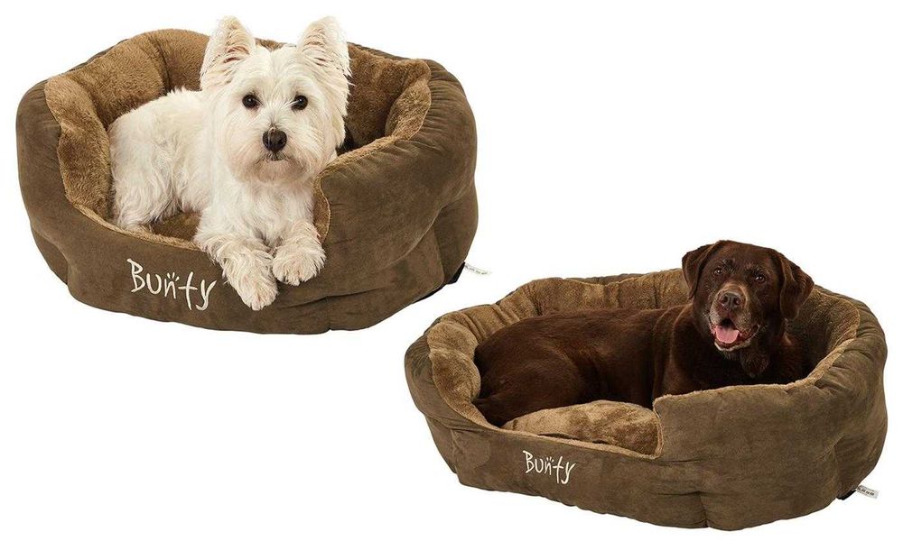 Луксозно легло с овална форма и бродирано лого Bunty