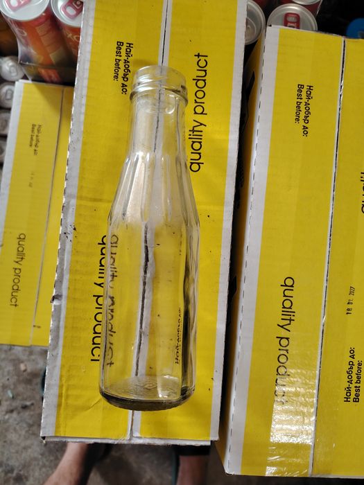 Стъклени шишета 300мл. с широко гърло