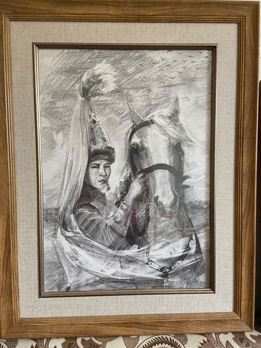 Картина с девушкой