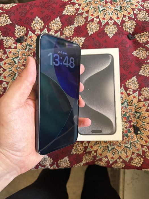 iphone 15 pro max yomkost 94% 256g holati ideal karopka bor