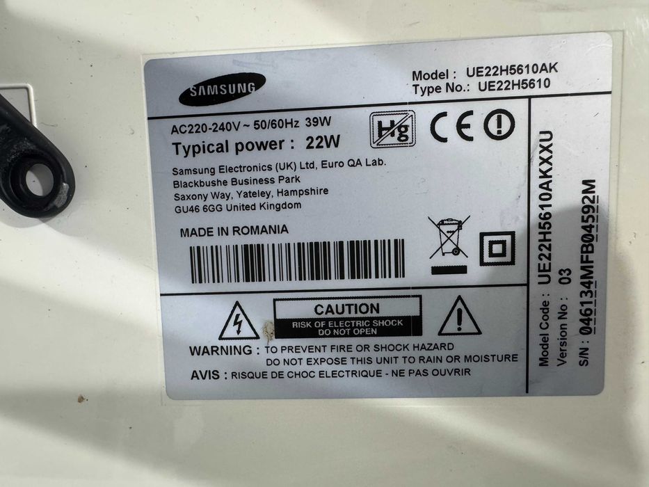 Телевизор - Samsung smart / 22 inch / А19