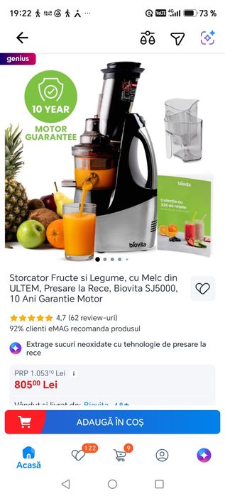 Storcător cu melc și presare la rece