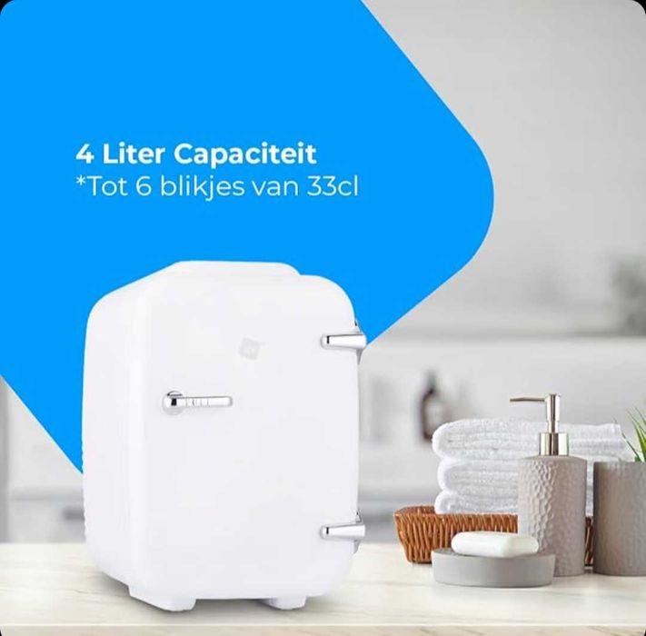 NK НОВ Мини хладилник преносим капацитет 4 литра 12V-220V