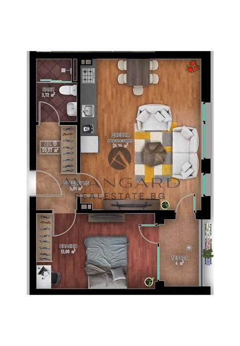 Продава се Двустаен апартамент в Пловдив, Кършияка - 75 кв.м за 1199 €/кв.м - Снимка #9