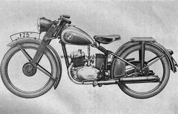 Motocicleta Daimler Puch, 125, anul  1940