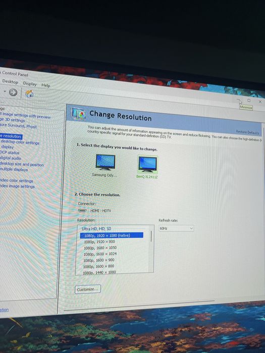 Monitor 144hz BenQ xl2411Z