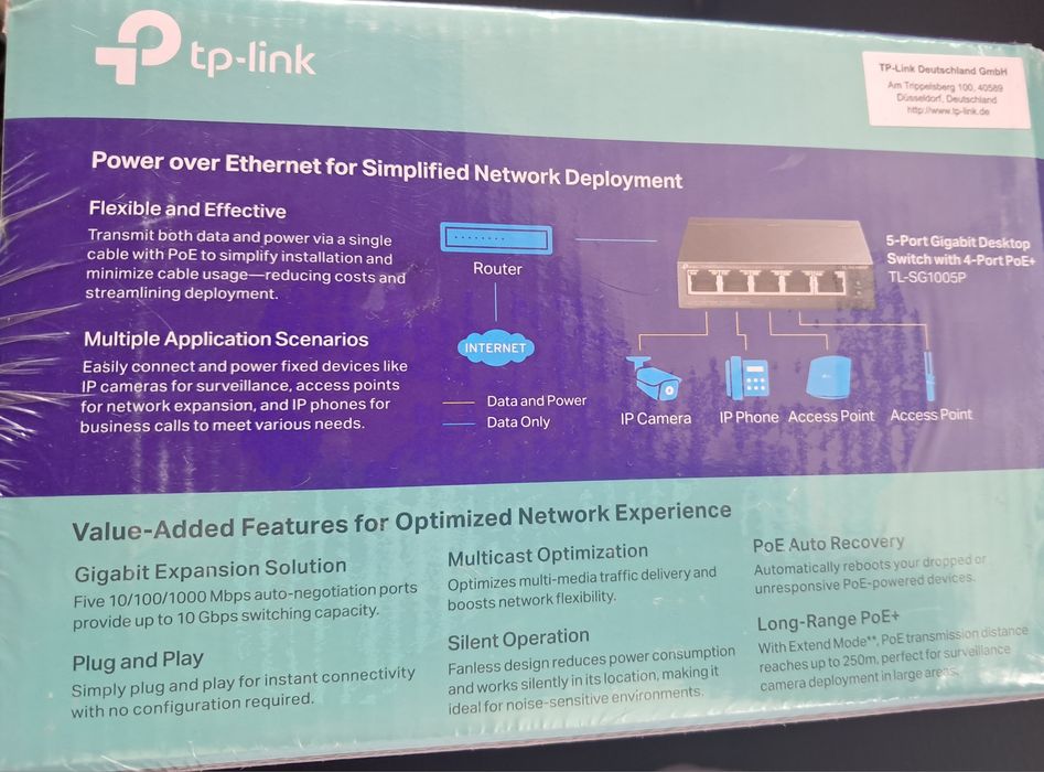 Switch gigabit desktop cu 5porturi