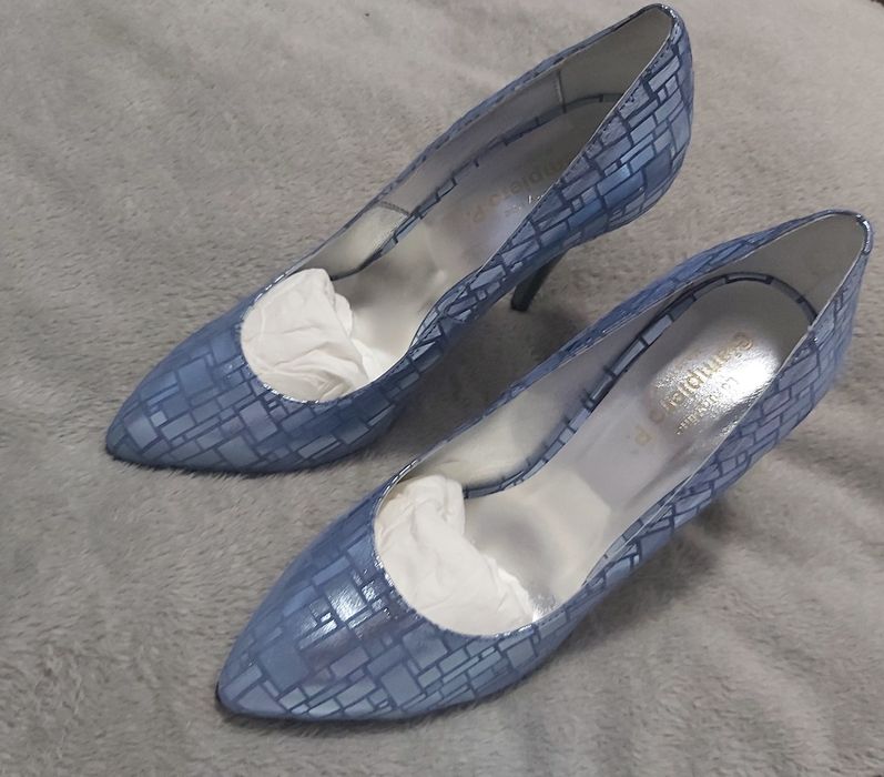 Pantofi piele, noi, 39,5