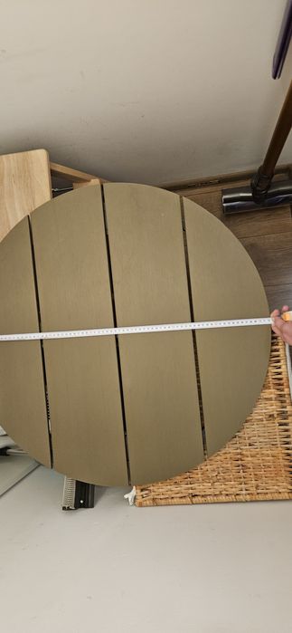 Masa rotunda pentru terasa / gradina natur diametru 72cm