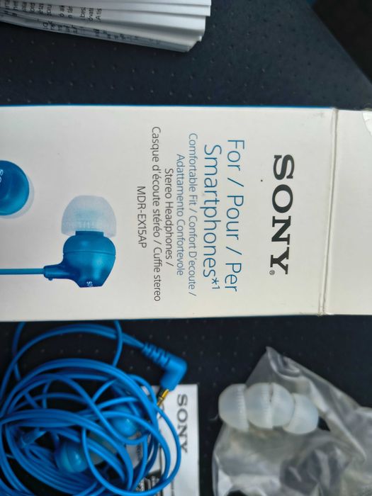Căști Sony MDR-EX15AP, jack 3.5, că noi