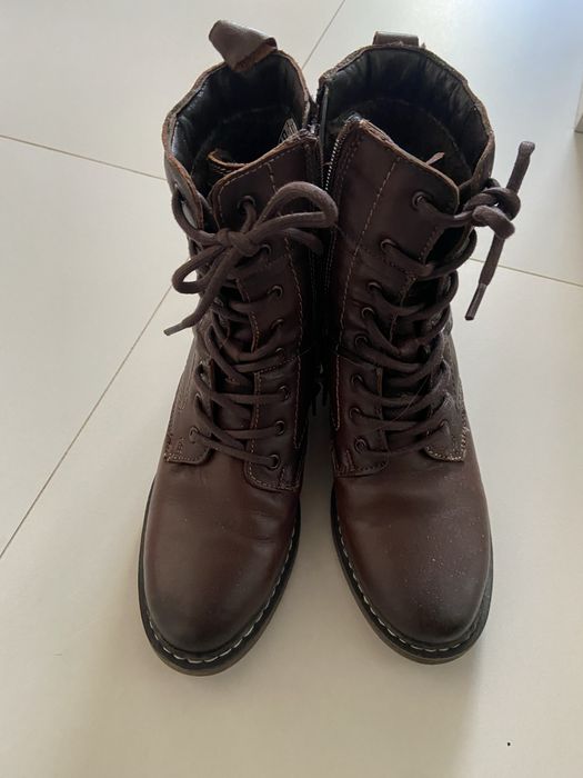 ghete dama piele naturala nr.37 cu fermoar