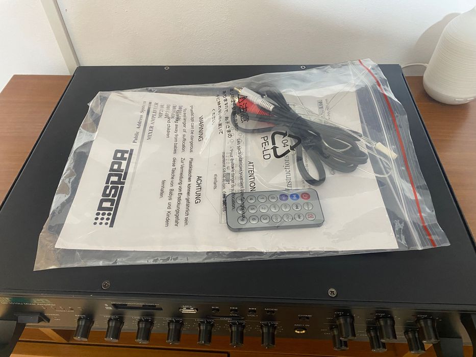 Amplificator 350W cu mixer DSPPA MP1010U, 6 zone,  100V & 4-16 Ohmi