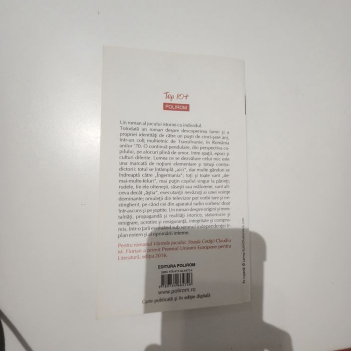 Vârstele jocului carte noua