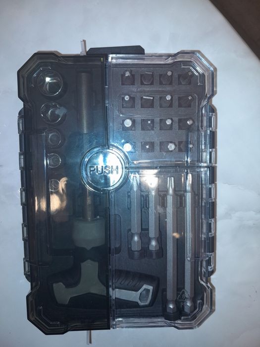 Ключи набор бит торцевых головок с рукояткой и насадками мастер ханд