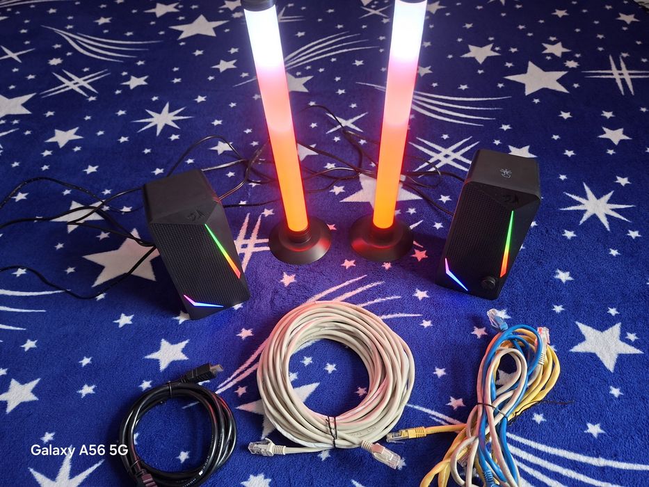 Boxe Redragon Waltz + 2 Lumini RGB + HDMI + 4 Cabluri ethernet
