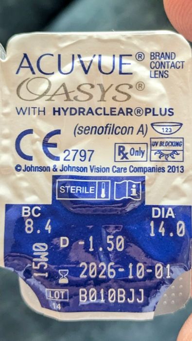 Kontakt linzalar Acuvue Oasys (Yangi) - Контрактные линзы Acuvue Oasys