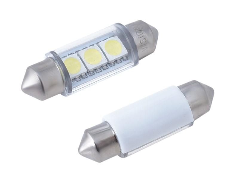 крушка диодна /лед vision festoon sv8.5 36mm 12v 3x 5050 smd ...