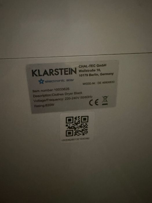 Сушилна Klarstein