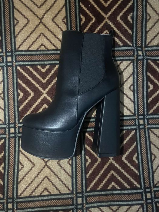 Боти на ток от еко кожа