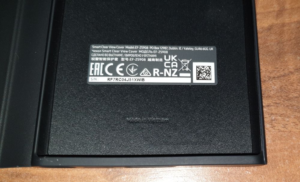 Husa flip activa originala Samsung Smart Clear View Cover S22 Ultra 5G