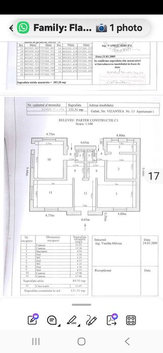 Vanzare, Galati, casa CFR, Cosbuc, Mall, teren 600m
