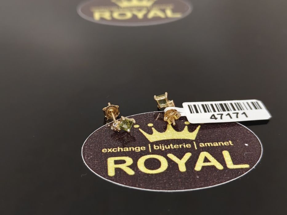 Bijuteria Royal: Cercei aur 14k/0.5 gr