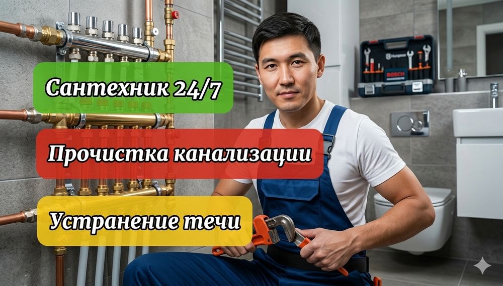 Алматы сантехник 24/7