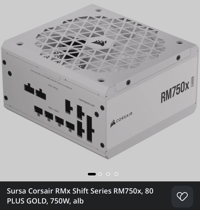Vand sursa Corsair RM750x Shift 80+ gold 750W