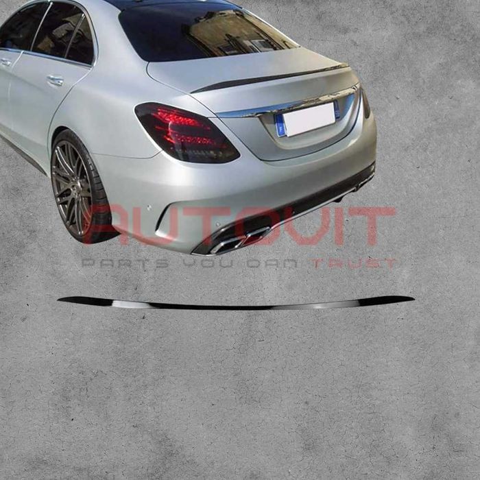 Спойлер за багажник Mercedes-Benz w205 черен гланц лип