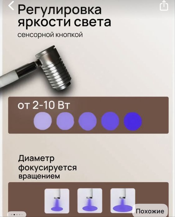 Led лампа дл наращивания 360