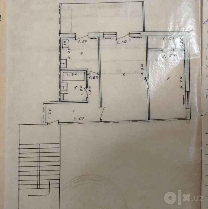 Квартира продаётся Чиланзар Г9А 2/2/4 балкон 2*6 ор. Фархадский
