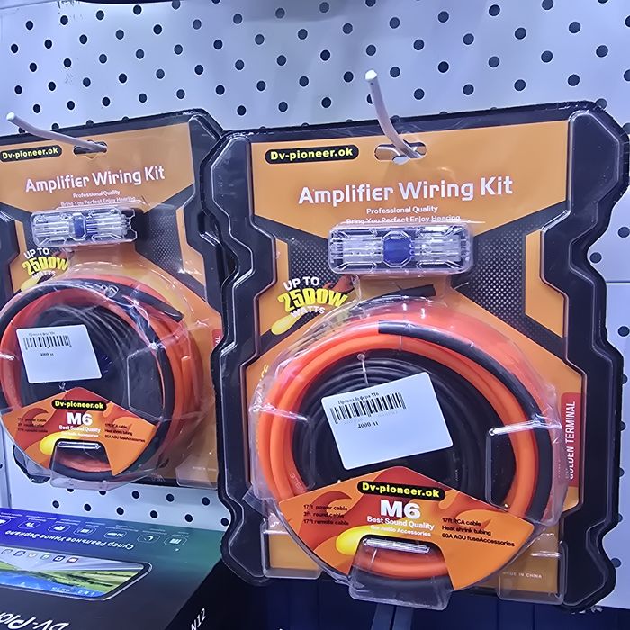 Мощные провода для сабвуфера. Комплект проводов на буфер сабуфер авто