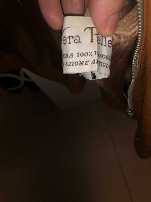 Geaca piele Vera Pelle, purtata de cateva ori, mar. M