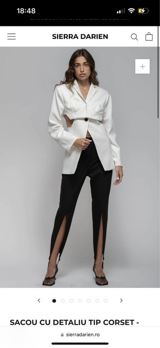 sacou alb sierra darien