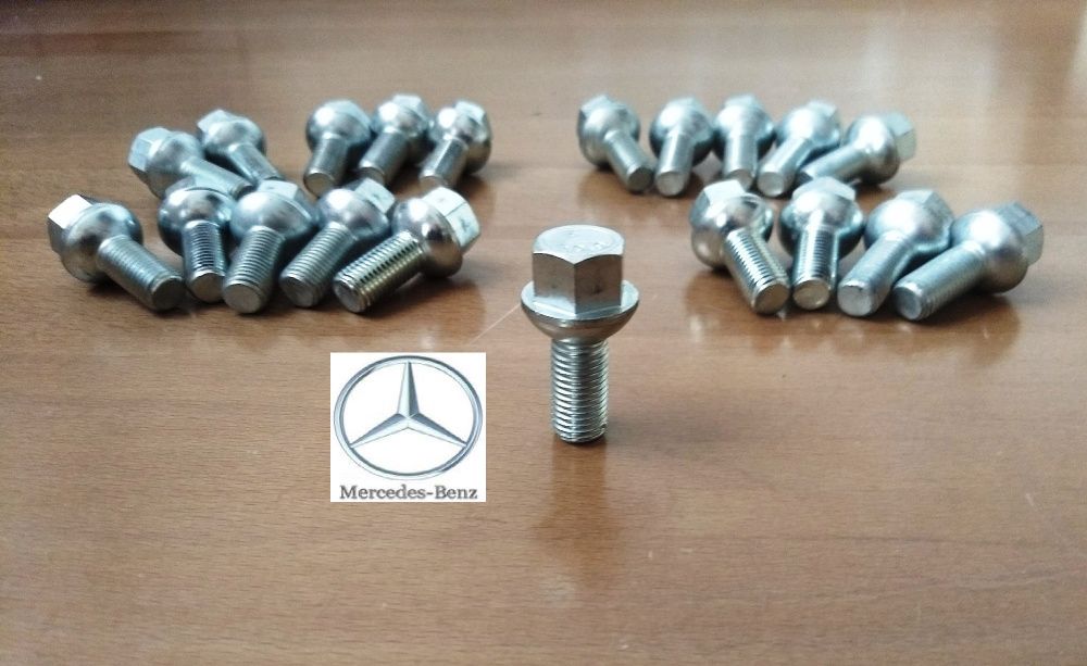 Set 20 Prezoane Mercedes A Class C  E Clas M12 x 1,5 x 24 mm Semisferă