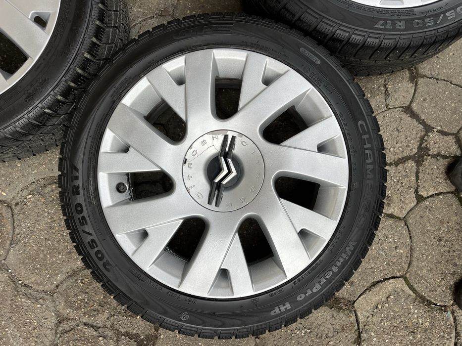 Jante aliaj 4x108, anvelope 205/50 R17 Citroen C3, C4, C5, Xsara