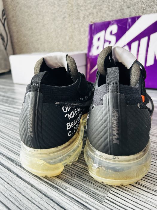 Nike Air Vapormax x Off White Negri Mărimea 44 Adidași Sneakers Bărbați Noi în Cutie