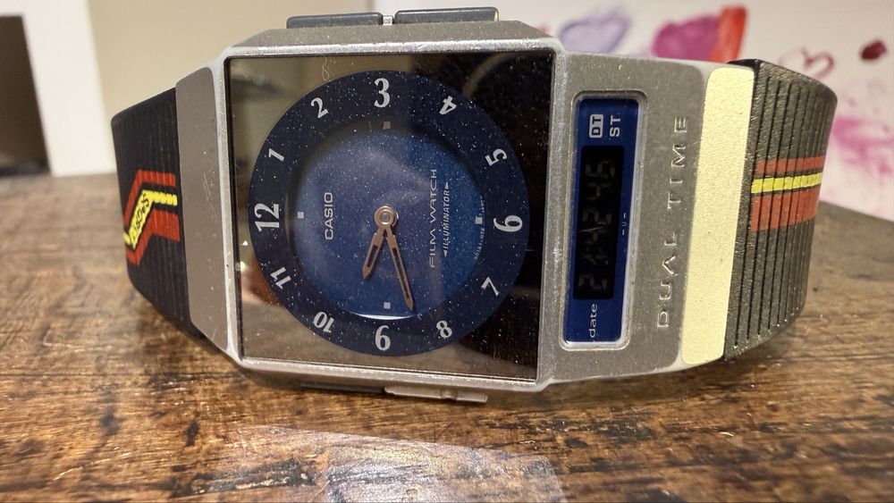 Casio film watch analog digital rar