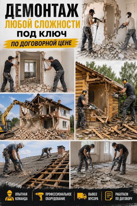Демонтаж под ключ и не только