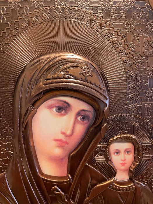 icoana veche deosebita icoana maica domnului dim 24x27 icoana veche