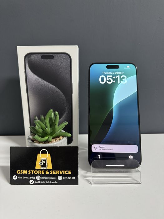 Iphone 15 Pro Max 512Gb Black Titanium Garantie Gsm Store&Service