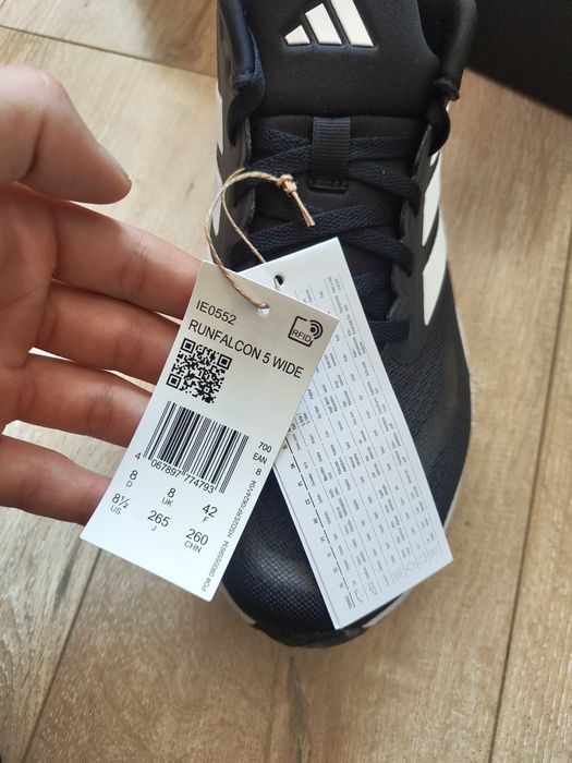 NOI Adidași pantofi sport alergat running adidas runfalcon 5 wide 42