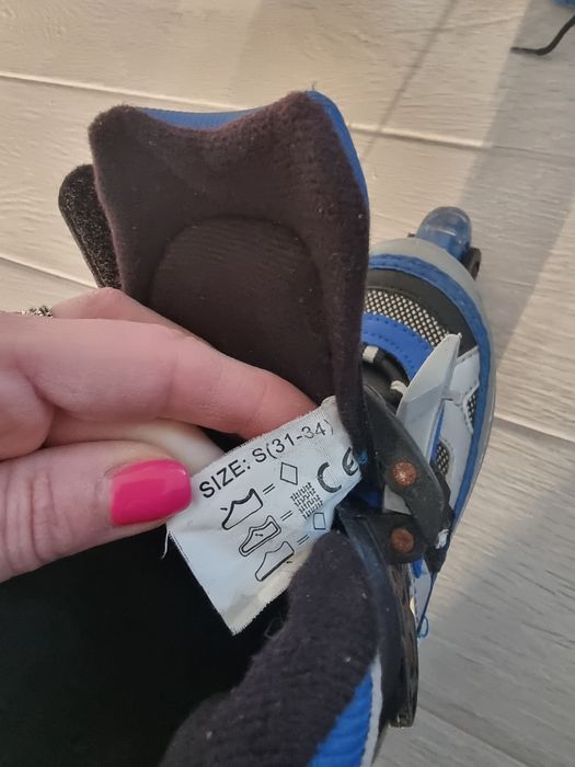 Role copii/baieti reglabile cu roti din silicon ,31-34