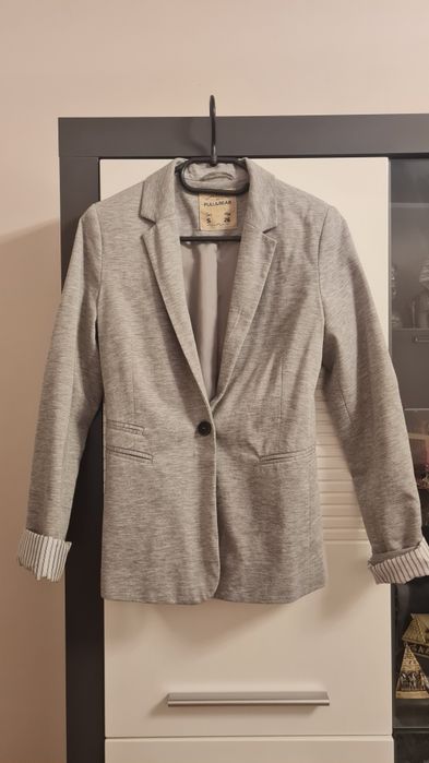 Sacou gri Pull & Bear S