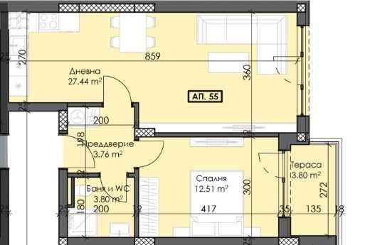 Продава се Двустаен апартамент в Пловдив, Тракия - 72 кв.м за 638 €/кв.м - Снимка #5