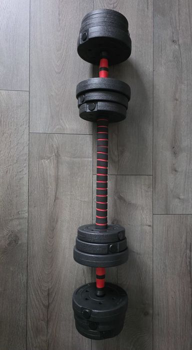 Set gantere reglabile /haltera 20 kg