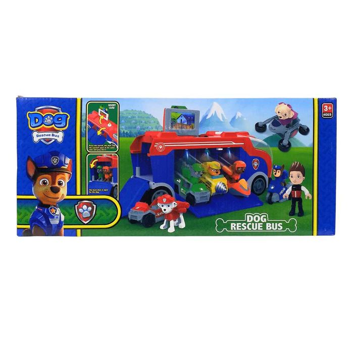 Пес Патрул Камион 40см с Рампa, Звук и Кученца + Райдър