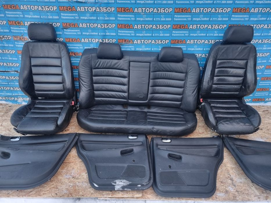 Салон кожа на ауди А4В5.