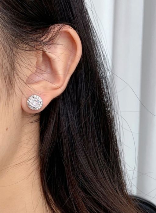 Cercei argint cu pietre zirconia